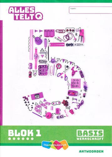 Alles Telt Q Antwoorden Werkschrift Basis blok 1 groep 5, Verzenden, Nieuw