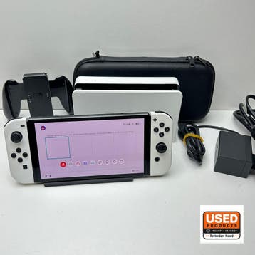 Nintendo Switch OLED Wit, Verzenden, Gebruikt
