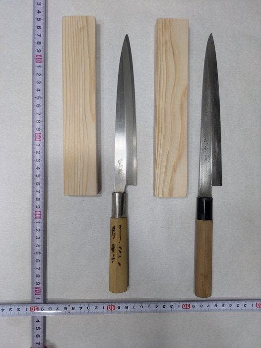 Keukenmes - Staal, Hout - Japan - Traditioneel Japans, Antiek en Kunst, Antiek | Keukenbenodigdheden