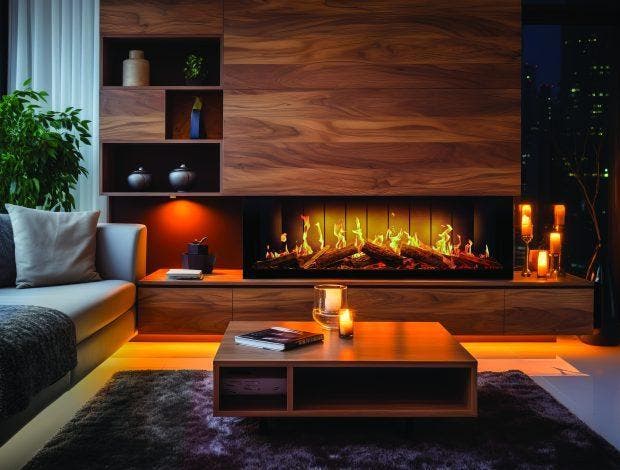 Tru Vizion Solution TrueFlame 1500 LCD  Van €3995 voor €3100, Huis en Inrichting, Kachels, Overige soorten, Inbouw, Nieuw, Verzenden