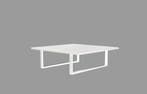 Flow Emerald aluminium loungetafel 90 x 90 cm wit |, Ophalen of Verzenden, Nieuw