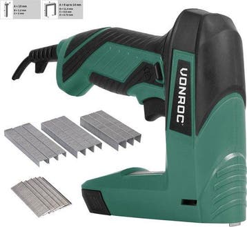 2dekans | VONROC Elektrische Tacker – Complete set Incl. 900, Ophalen of Verzenden, Zo goed als nieuw