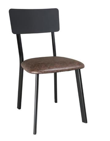 Vintage Stoel | Mokka | 85.5(h)x42.8x54cm | 4 Stuks, Verzenden, Nieuw in verpakking