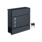 2dekans | Songmics Wandbrievenbus Antraciet - 37 x 10,5 x 37, Ophalen of Verzenden, Zo goed als nieuw