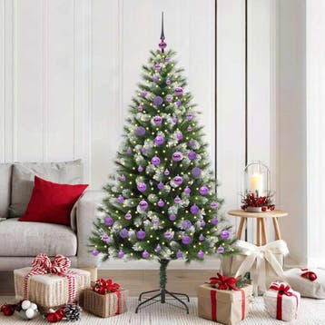 vidaXL Kunstmatige Scharnierende Kerstboom met Bedekte, Verzenden, Nieuw