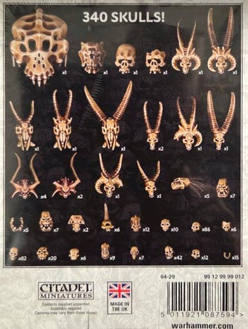Citadel Skulls (Warhammer 40.000 nieuw), Hobby en Vrije tijd, Ophalen of Verzenden, Nieuw