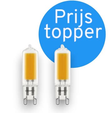 OP=OP 2 stuks Osram LED G9 2W 200lm 2700K Ø1.35x5cm Niet-.., Ophalen of Verzenden, Nieuw