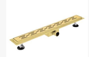 Douchegoot RVS 60 cm geborsteld messing / goud, Ophalen of Verzenden, Nieuw, Rvs, Bad