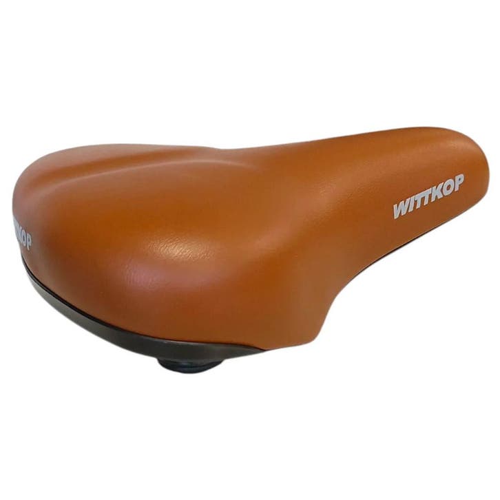 Wittkop Bruin stadsfietszadel met gel en vering zonder za..., Fietsen en Brommers, Fietsonderdelen, Zadel, Nieuw, Ophalen of Verzenden