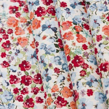 BA163 - Hoogwaardig gobelinweefsel – Microbloemen Romantic