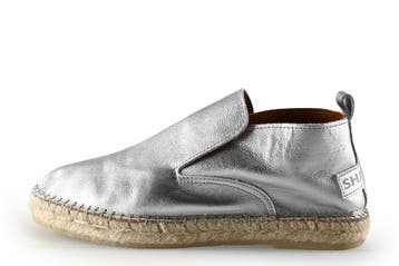 Shabbies Amsterdam Espadrilles in maat 38 Zilver, Overige kleuren, Shabbies Amsterdam, Verzenden, Zo goed als nieuw