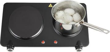 Inventum KP602B elektrische kookplaat 47 cm - 2-pits 15/18, Verzenden, Nieuw