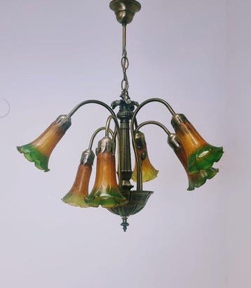 Orion - Plafondlamp - Brons, Glas, Nieuw