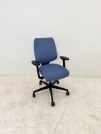 Giroflex 545-8529 bureaustoel blauw stof, Vergader- of Presentatieruimte, Ophalen of Verzenden, Gebruikt, Stoel