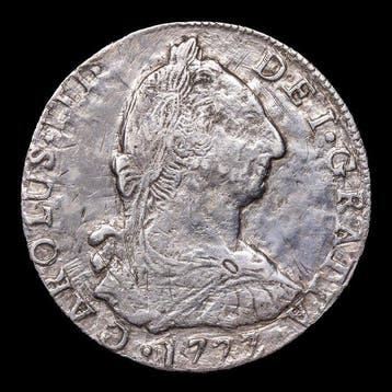 Spanje. Carlos III. 8 Reales 1777 - Potosí PR (Zonder