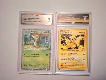 Pokémon - 2 Graded card - Raichu, Snivy 001/009 06 Foil,, Nieuw