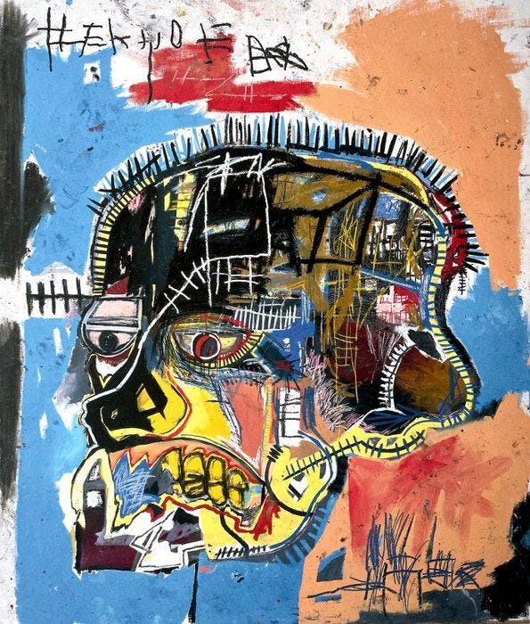 Jean-Michel Basquiat (1960-1988) - Untitled (Skull) - Giclée, Antiek en Kunst, Kunst | Tekeningen en Foto's