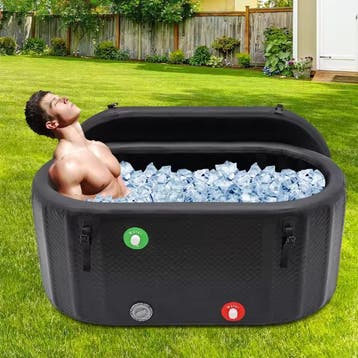 Opblaasbaar ijsbad 370L cold plunge voor spierherstel, Verzenden, Nieuw