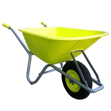 FORT bouw en tuin kruiwagen 100 liter, GEEL, Ophalen of Verzenden, Nieuw