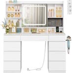 24goodz Kaptafel met LED-verlichting en stopcontact - Dimbar, Verzenden, Nieuw