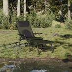 vidaXL Visbed met verstelbare modderpoten inklapbaar groen, Tuin en Terras, Verzenden, Nieuw