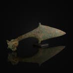 Bronstijd Brons Dolk met ramshoofdpommel