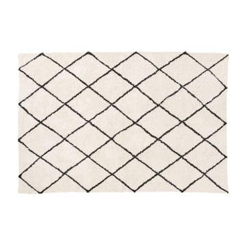 Vloerkleed berber - naturel/zwart - 120x180 cm, Verzenden, Nieuw