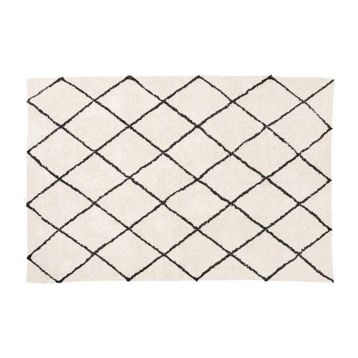 Vloerkleed berber - naturel/zwart - 120x180 cm, Huis en Inrichting, Stoffering | Tapijten en Kleden, Verzenden