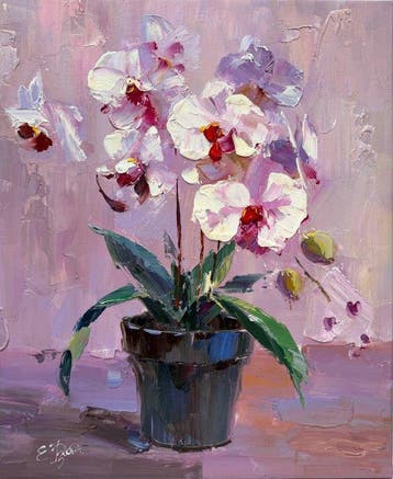 Ekaterina Dzuba (1982) - Mes Orchidées – Bouquet