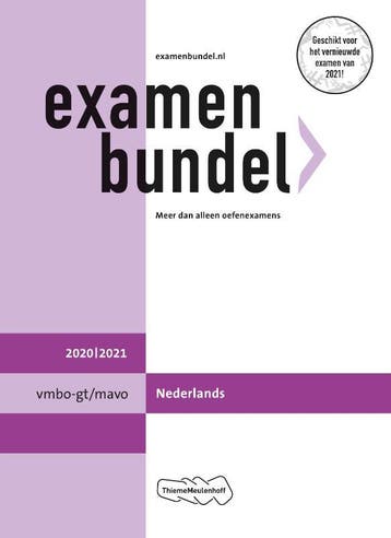 Examenbundel vmbo-gt/mavo Nederlands 2020/2021 9789006781540, Boeken, Schoolboeken, Verzenden, Gelezen