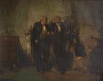Martin Bollé (1912-1968) - Les deux hommes, Antiek en Kunst