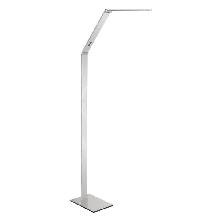 Vloerlamp LED Optimus 125cm Nickel CCT - Kleurwissel  8 Watt, Huis en Inrichting, Lampen | Vloerlampen, Nieuw, 100 tot 150 cm