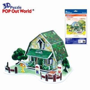 3D Puzzel: House card (groen), Verzamelen, Speelgoed, Nieuw