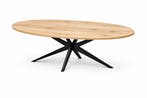 COMPLETE EIKEN TAFEL | Rond & Ovaal | Stel naar wens samen!, 100 tot 150 cm, Nieuw, Eikenhout, Rond