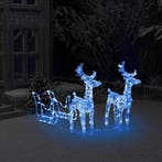 vidaXL Kerstversiering rendieren en slee 160 LEDs 130 cm, Diversen, Kerst, Verzenden, Nieuw