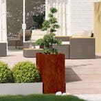 vidaXL Plantenbak roestig 40x80x80 cm weervast staal, Tuin en Terras, Verzenden, Nieuw, Metaal