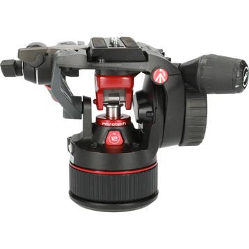 Tweedehands Manfrotto Nitrotech N12 Fluid Video Head CM7425, Ophalen of Verzenden, Gebruikt, Balhoofd