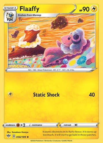 Flaaffy 056/189 Darkness Ablaze, Ophalen of Verzenden, Nieuw, Losse kaart, Foil