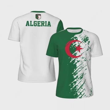 Algerije Vlag T-shirt Heren - Sport & Vrije Tijd met Nationa, Verzenden, Nieuw