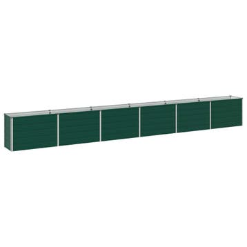vidaXL Verhoogd Tuinbed Groen 480 x 40 x 55 cm koudgewalst, Tuin en Terras, Verzenden, Minder dan 60 cm, Nieuw, Metaal