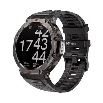 DrPhone CoreX Pro Tactical – Militair GPS Smartwatch – AMOLE, Verzenden, Nieuw