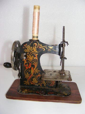Naaimachine - IJzer, Hout - Miniatuurnaaimachine