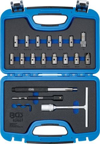 Injector-zittingfreesset 19-dlg, Verzenden, Nieuw