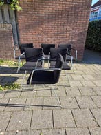 Lande - Stoel (6) - Hopper - Chroom, Stof - Lande Hopper