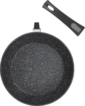 2dekans | Resto Leo Hapjespan – Ø26 cm – Gesmeed Aluminium –, Ophalen of Verzenden, Zo goed als nieuw