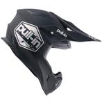 Crosshelm Pull In Solid Zwart - MAAT XS / L, Motoren, Kleding | Motorhelmen, Verzenden, Nieuw met kaartje, Offroadhelm