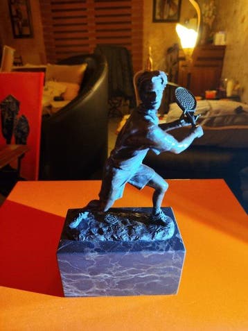 Milo (1910-1978) - sculptuur, Tennis Player - 24 cm -
