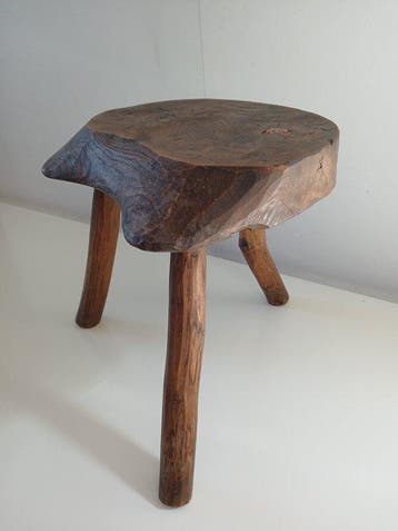 Bijzettafel - Wortelnotenhout - Wortelnotenhouten