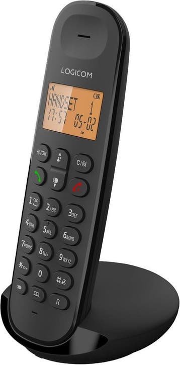 Vaste telefoon draadloos - Zwart | Laatste Stuk!, Ophalen of Verzenden, Zo goed als nieuw, 1 handset