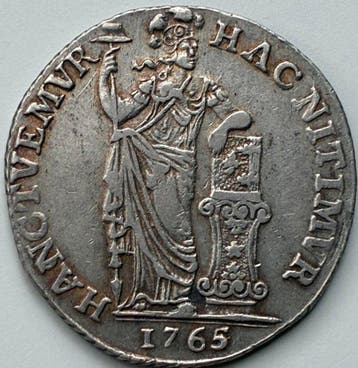 Nederland, West-Friesland 1 Gulden 1765/64 / Zeer zeldzame